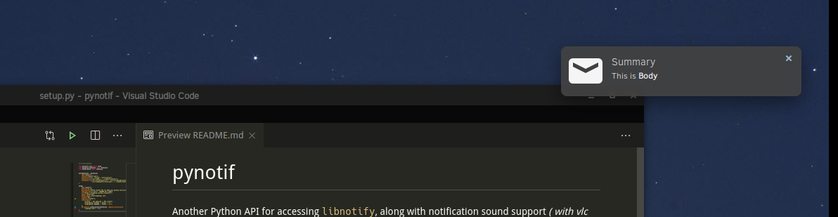 notification